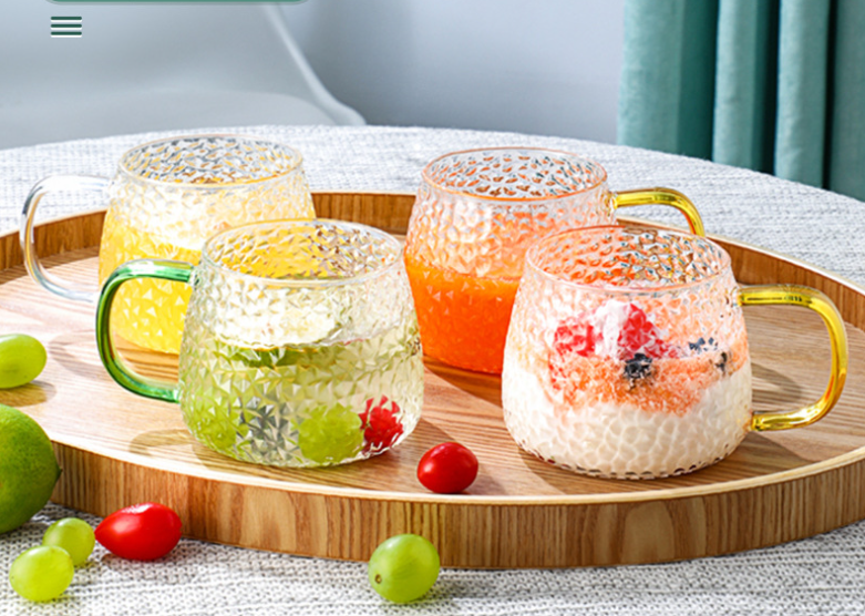 borosilicate glass hammer cup flower tea cup yogurt cup